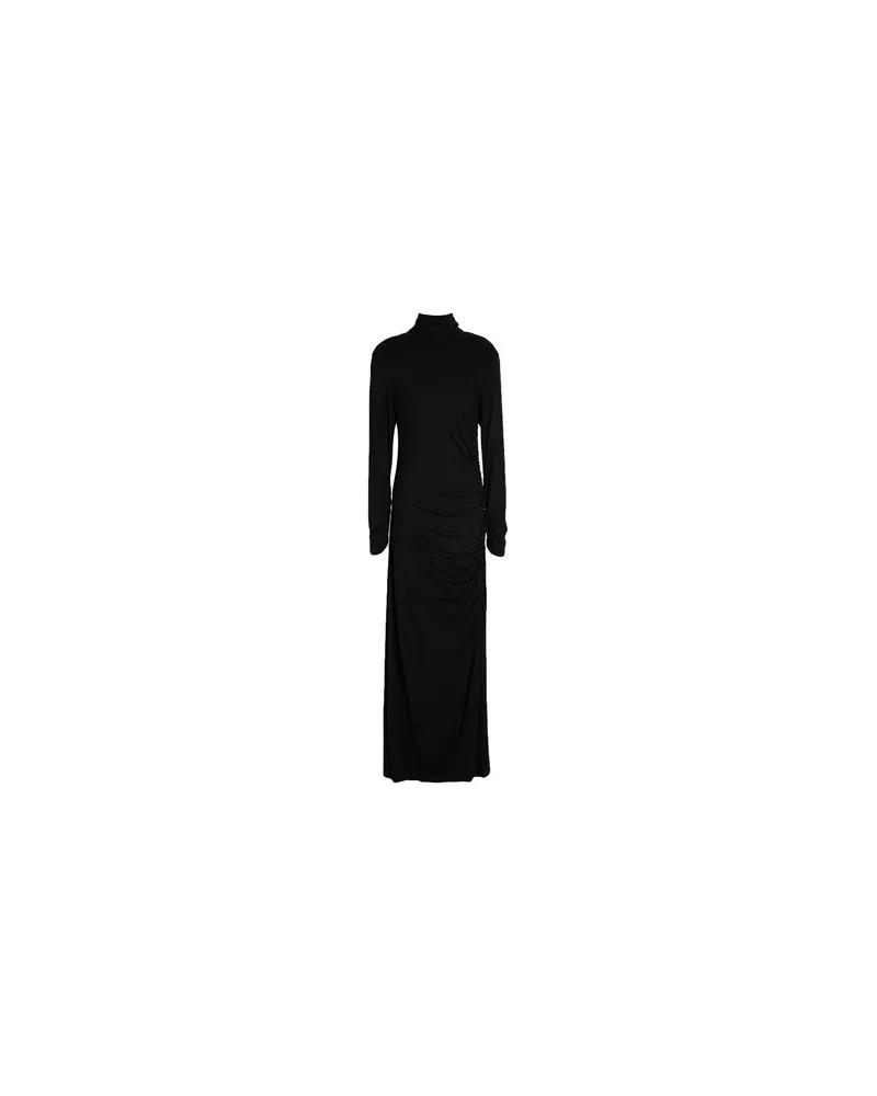 SOLOTRE KLEIDER - Maxi-Kleiderauf YOOX.COM Schwarz