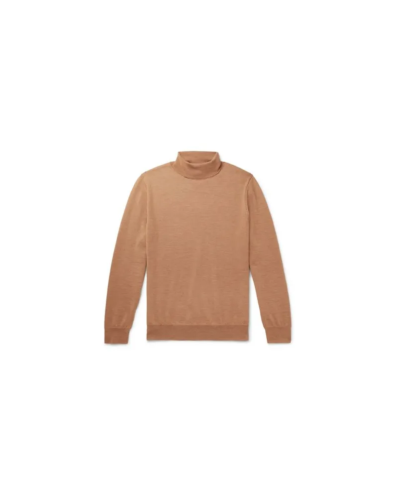 A.P.C. STRICKWAREN - Rollkragenpulloverauf YOOX.COM Kamel