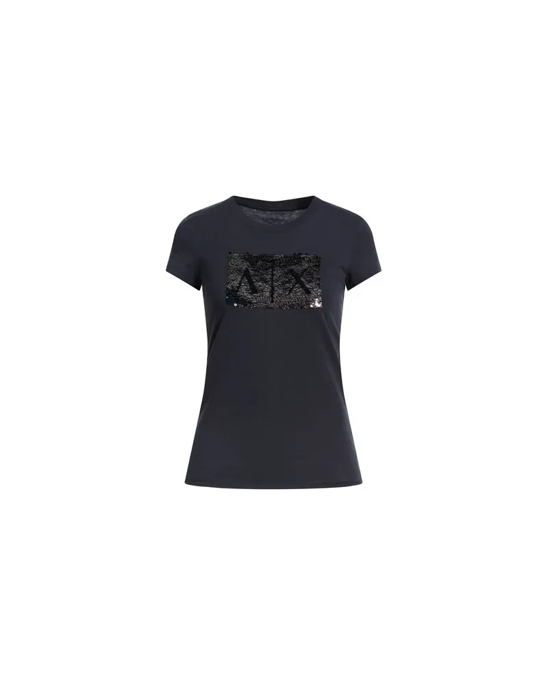 Armani Exchange TOPS - T-shirtsauf YOOX.COM Marineblau