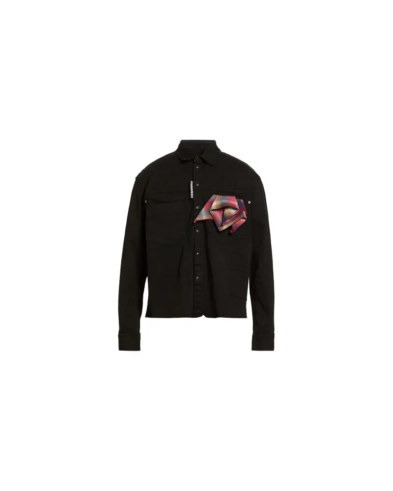 Dsquared2 TOPS - Jeanshemdenauf YOOX.COM Schwarz