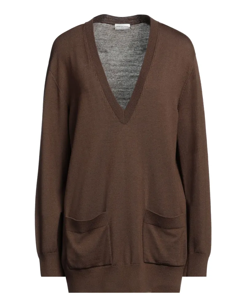 Dries van Noten Pullover Braun