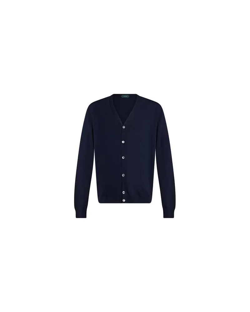 Zanone STRICKWAREN - Strickjackenauf YOOX.COM Marineblau