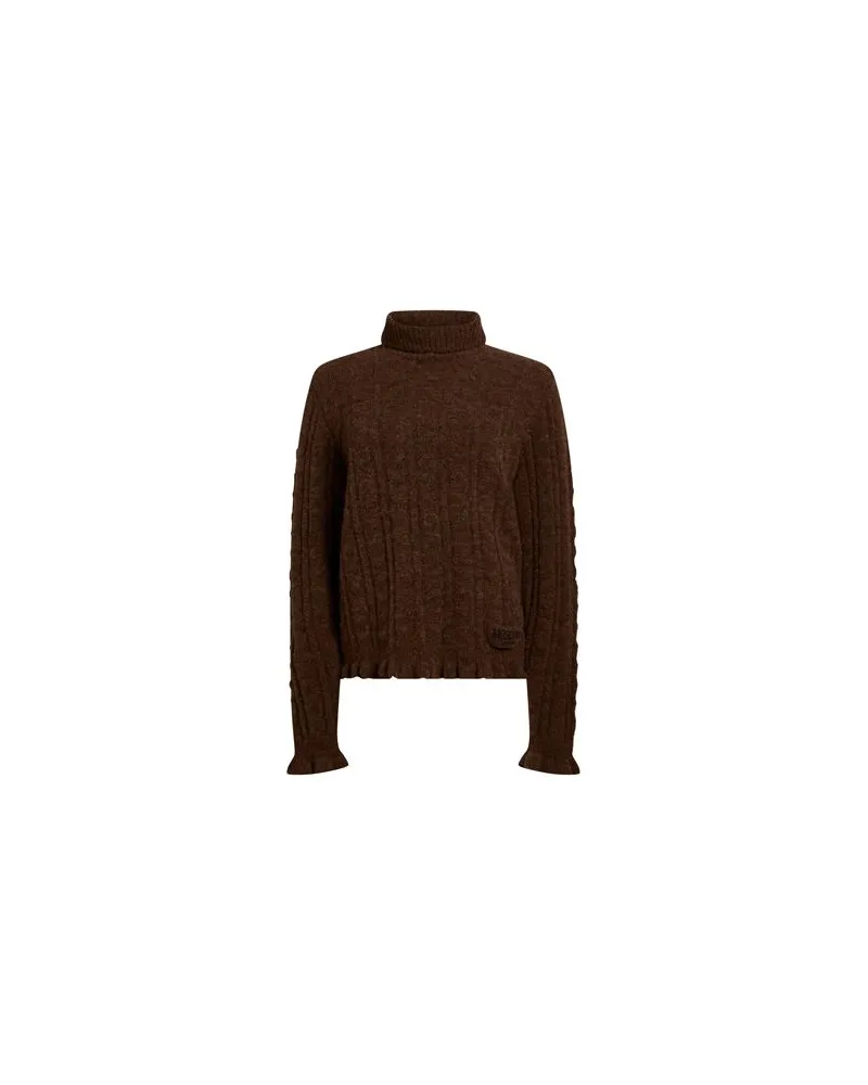 Moschino STRICKWAREN - Rollkragenpulloverauf YOOX.COM Braun