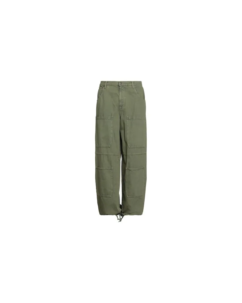 Moschino COUTURE X SMILEY WORLD® - HOSEN & RÖCKE - Jeanshosenauf YOOX.COM Militärgrün