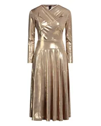 Norma Kamali Midi-Kleid Gold