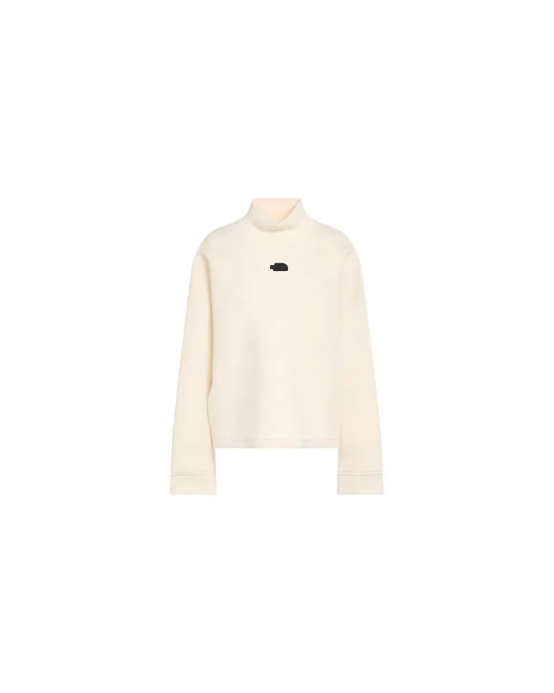 The North Face W MOCK NECK RELAXED SWEATSHIRT  - TOPS - Sweatshirtsauf YOOX.COM Beige