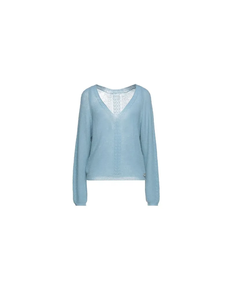 Twin-Set STRICKWAREN - Pulloverauf YOOX.COM Blaugrau