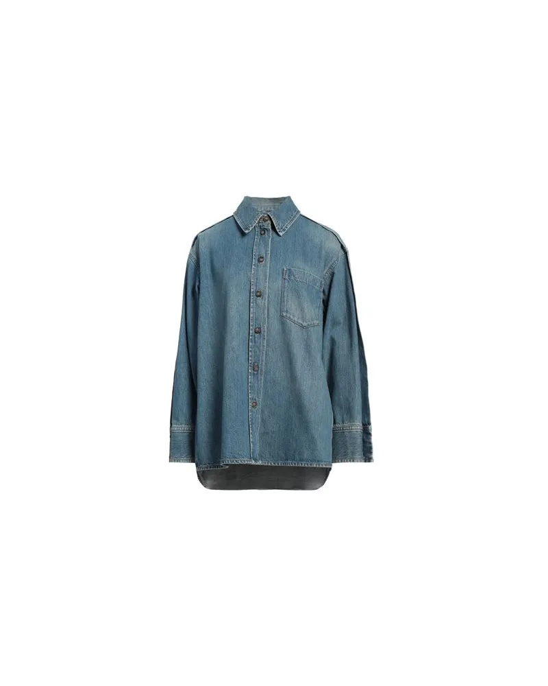 Victoria Beckham TOPS - Jeanshemdenauf YOOX.COM Blau