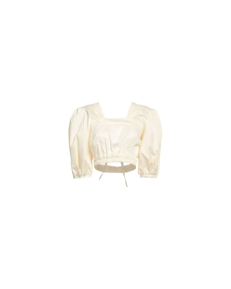 SHIRTAPORTER TOPS - Topsauf YOOX.COM Cremeweiß