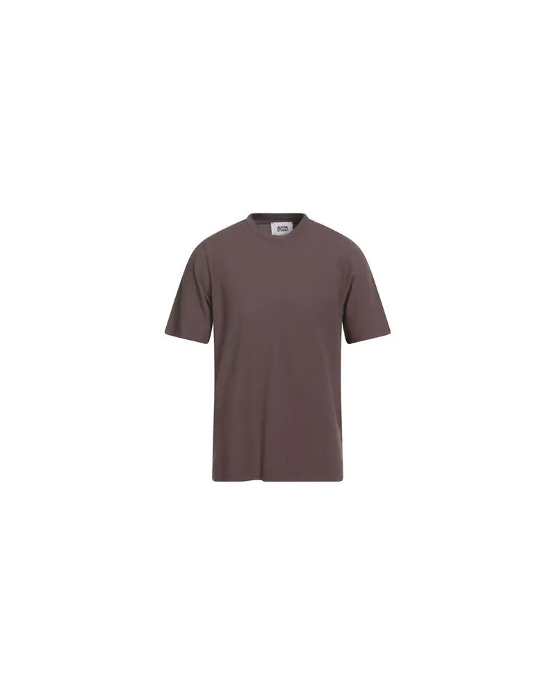 Alpha Studio TOPS - T-shirtsauf YOOX.COM Dunkelbraun