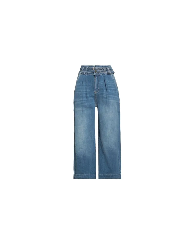 Fracomina JEANS - HOSEN & RÖCKE - Jeanshosenauf YOOX.COM Blau