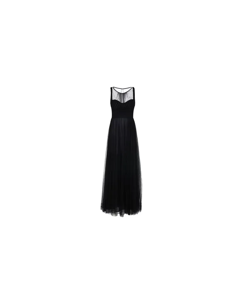 Elisabetta Franchi KLEIDER - Maxi-Kleiderauf YOOX.COM Schwarz