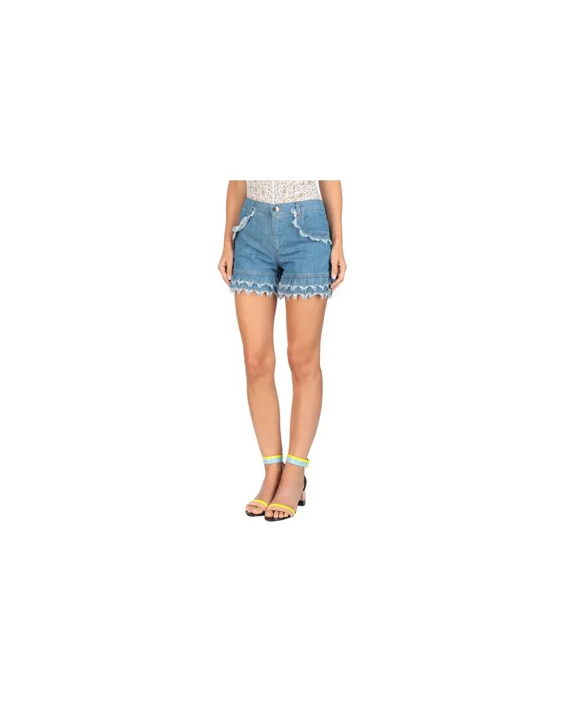 Moschino HOSEN & RÖCKE - Jeansshortsauf YOOX.COM Blau