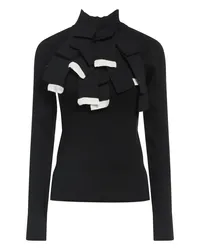 Sacai Rollkragenpullover Schwarz