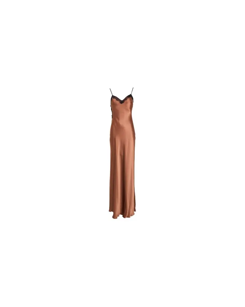 Alberta Ferretti KLEIDER - Maxi-Kleiderauf YOOX.COM Braun