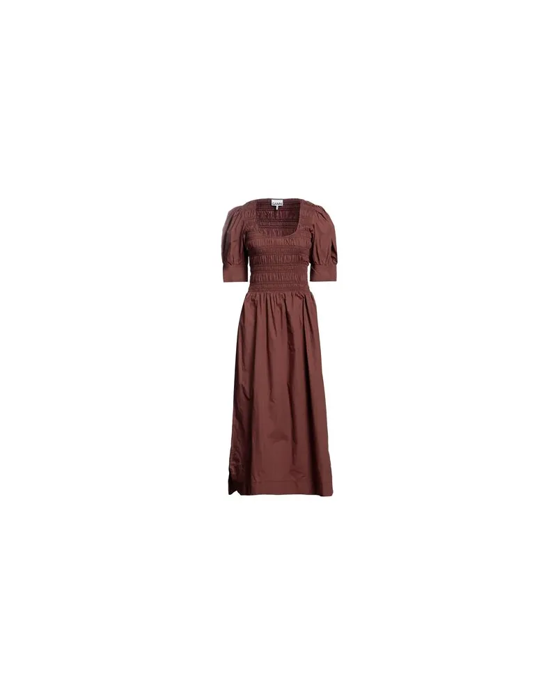Ganni KLEIDER - Maxi-Kleiderauf YOOX.COM Braun