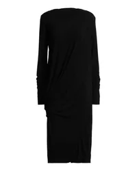 Rick Owens Lilies Midi-Kleid Schwarz