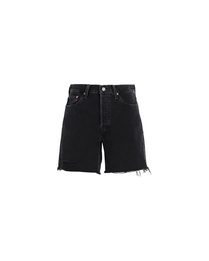 Levi's 501 MID THIGH SHORT  - HOSEN & RÖCKE - Jeansshortsauf YOOX.COM Schwarz