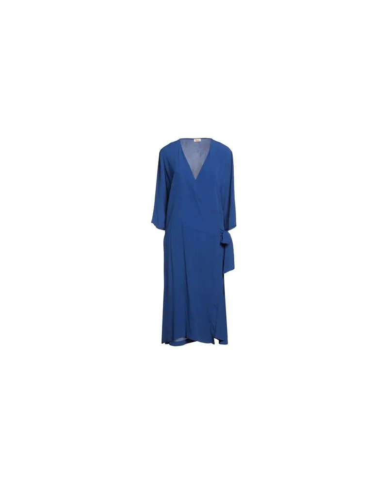 Her Shirt Her Dress KLEIDER - Midi-Kleiderauf YOOX.COM Blau