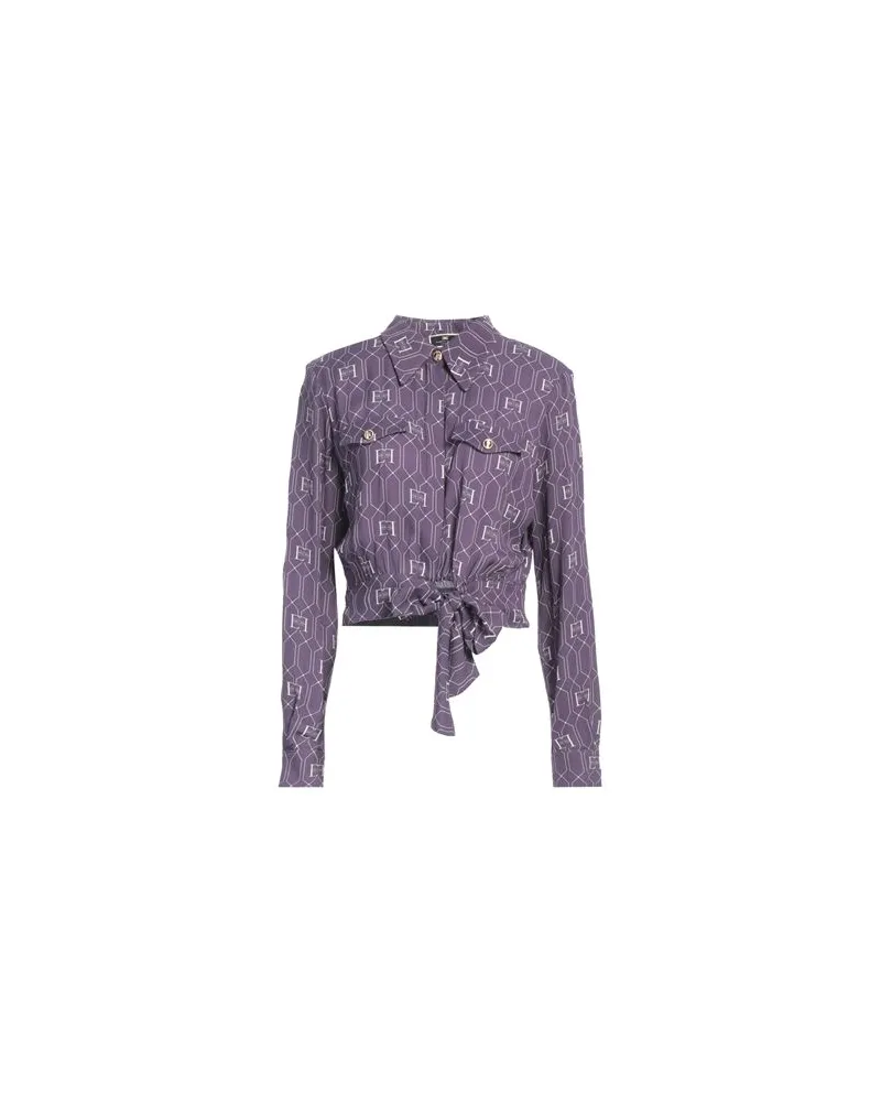 Elisabetta Franchi TOPS - Hemdenauf YOOX.COM Pflaume