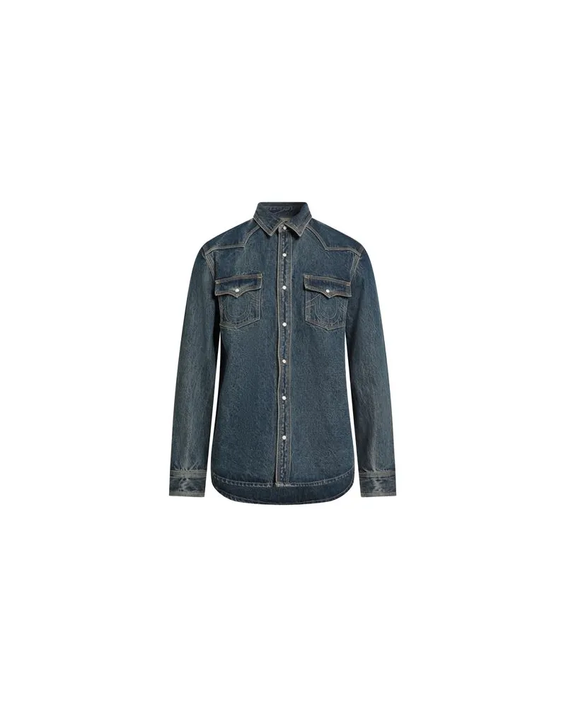 True Religion TOPS - Jeanshemdenauf YOOX.COM Blau