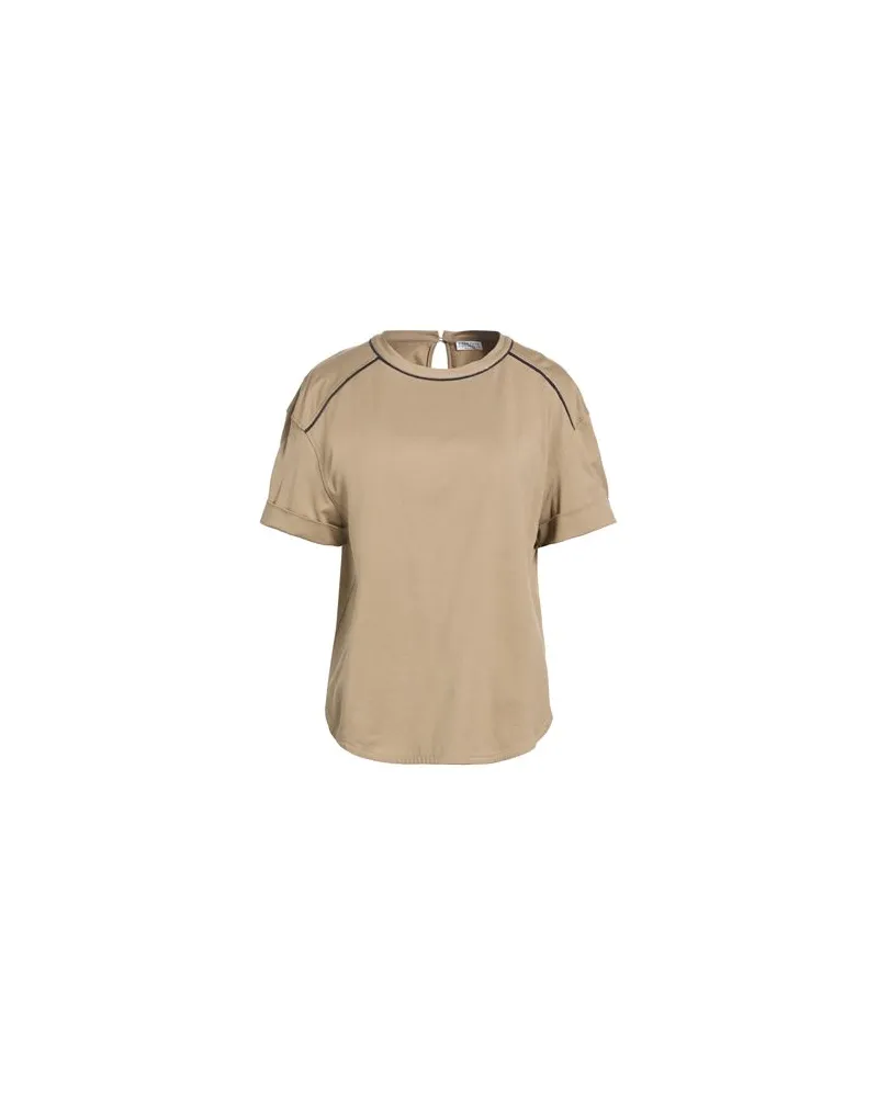 Brunello Cucinelli TOPS - T-shirtsauf YOOX.COM Khaki