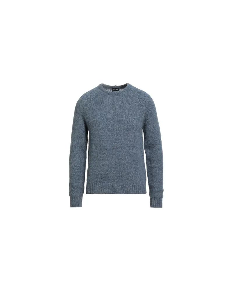 Giorgio Armani STRICKWAREN - Pulloverauf YOOX.COM Taubenblau