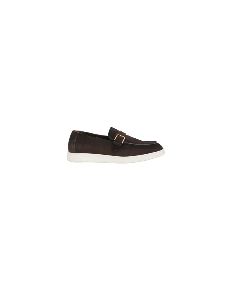 Santoni SCHUHE - Mokassinsauf YOOX.COM Dunkelbraun