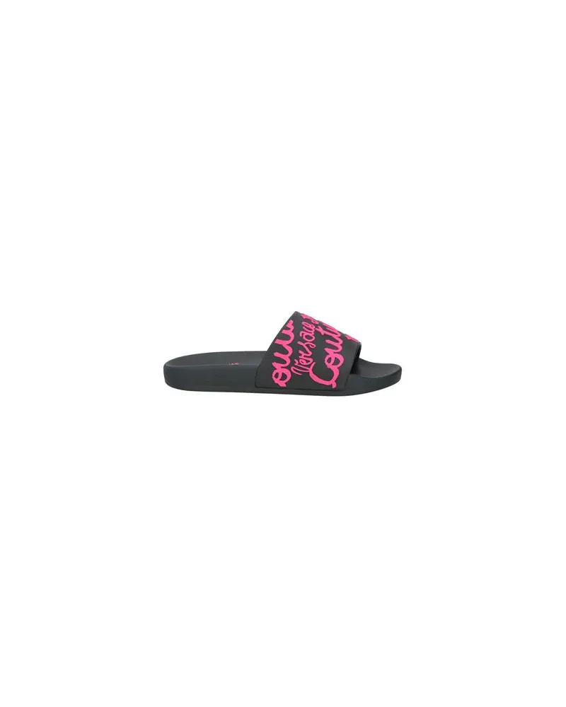 Versace Jeans SCHUHE - Sandalenauf YOOX.COM Schwarz