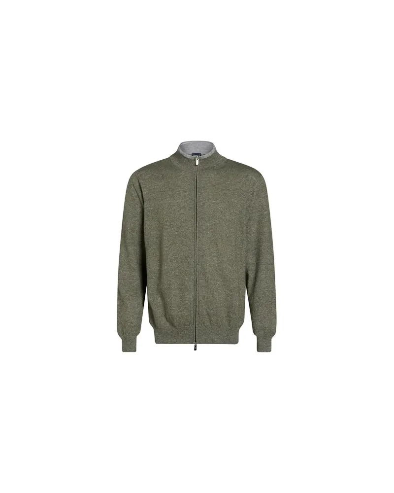 Fedeli CASHMERE - STRICKWAREN - Strickjackenauf YOOX.COM Säuregrün