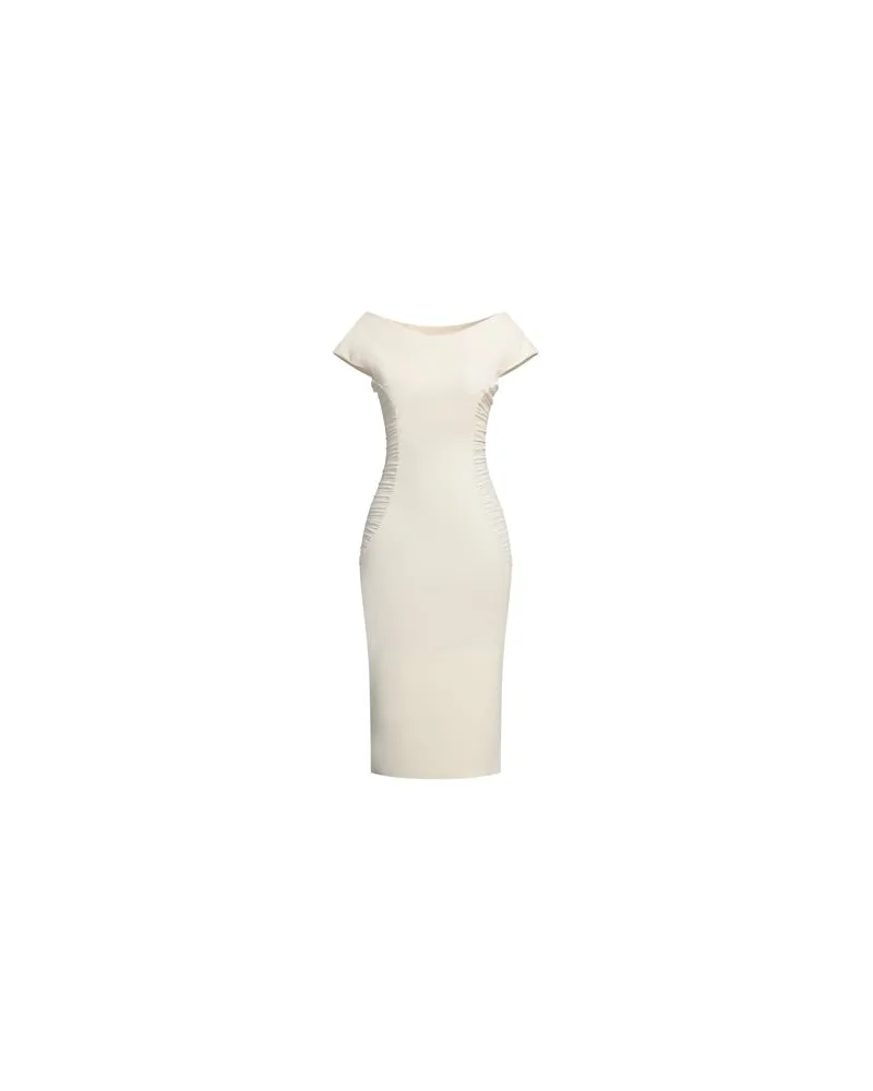 Chiara Boni KLEIDER - Midi-Kleiderauf YOOX.COM Cremeweiß