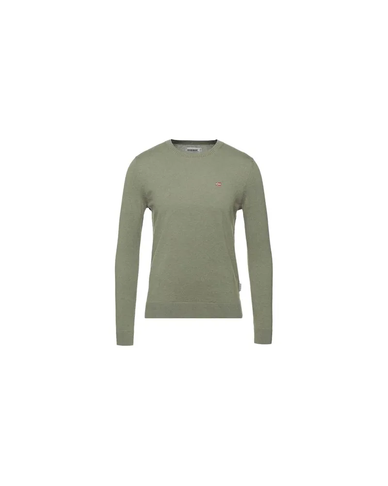 Napapijri STRICKWAREN - Pulloverauf YOOX.COM Militärgrün
