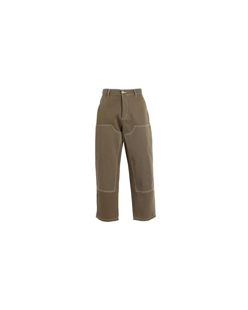 Butter Goods DOUBLE KNEE PANTS   - HOSEN & RÖCKE - Hosenauf YOOX.COM Militärgrün
