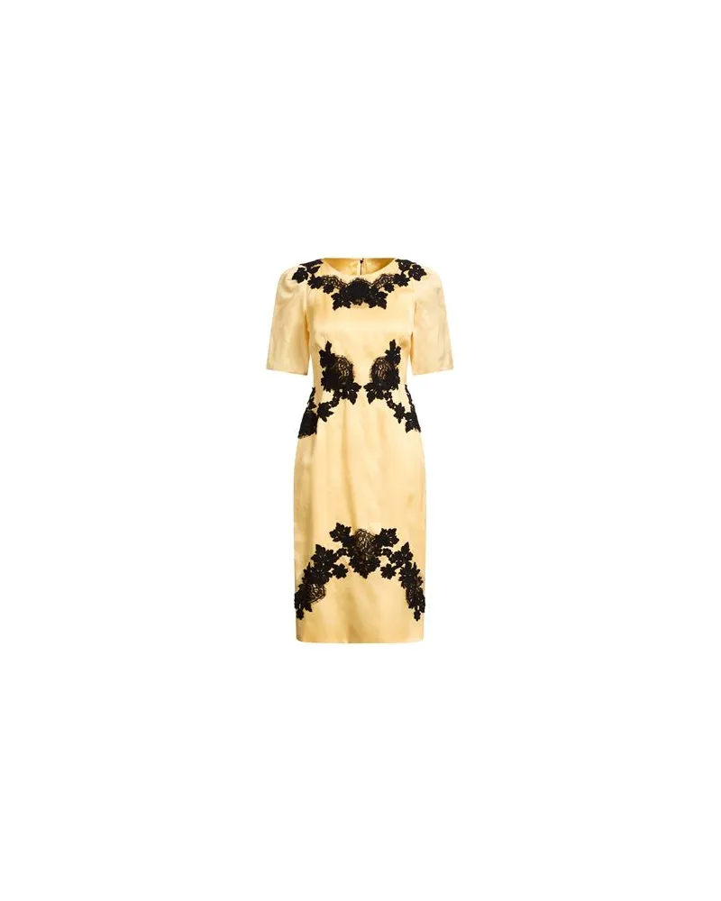 Dolce & Gabbana KLEIDER - Midi-Kleiderauf YOOX.COM Gelb