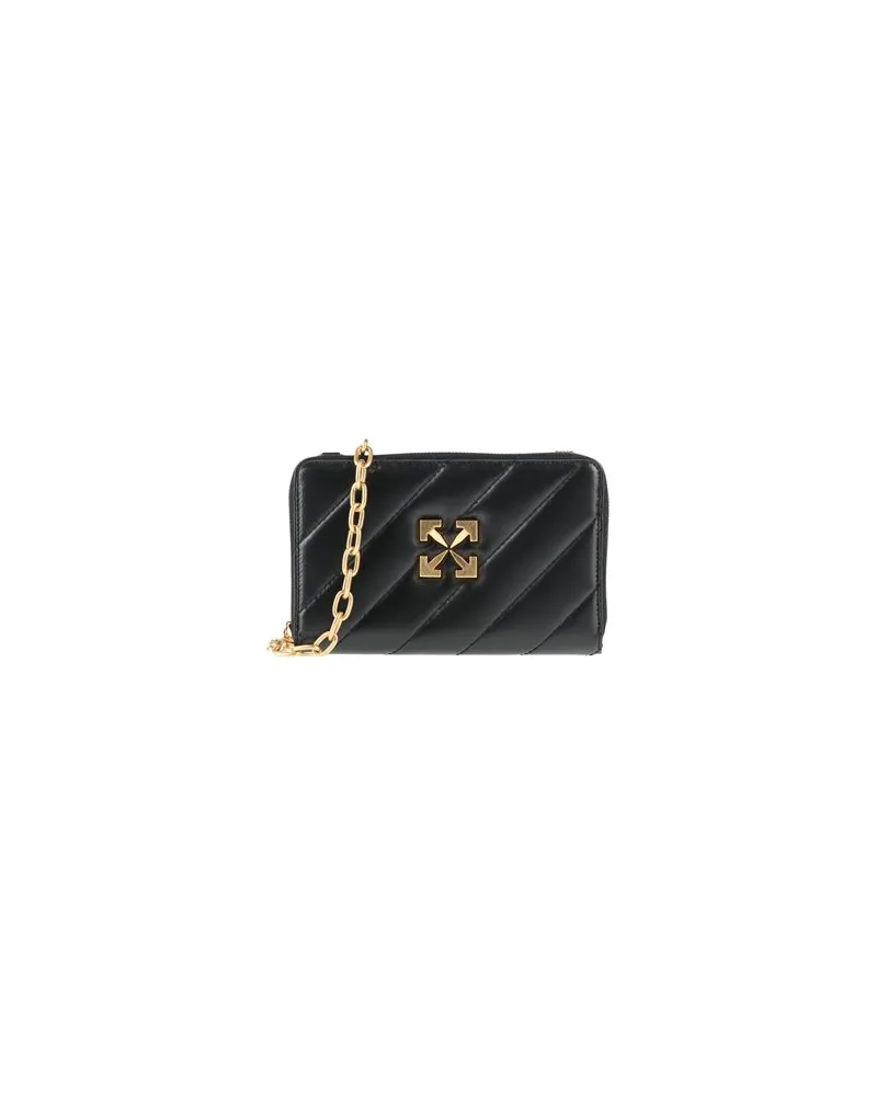 OFF-WHITE Kleinlederwaren - Portemonnaies mit Tragriemenauf YOOX.COM Schwarz