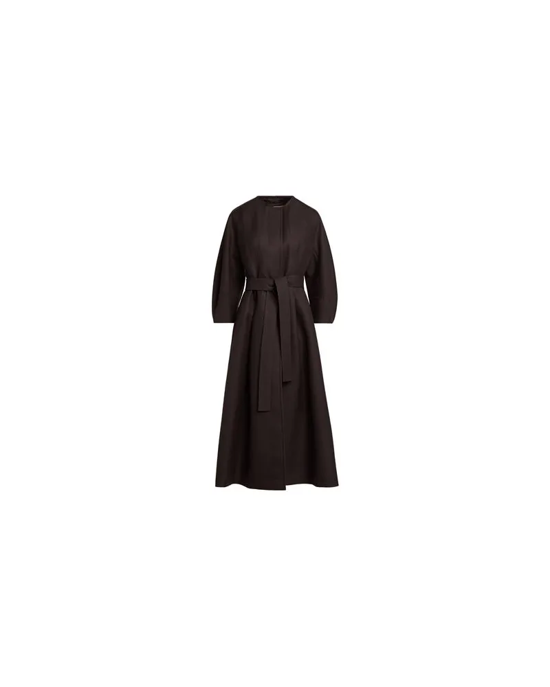 Max Mara JACKEN & MÄNTEL - Mäntelauf YOOX.COM Dunkelbraun