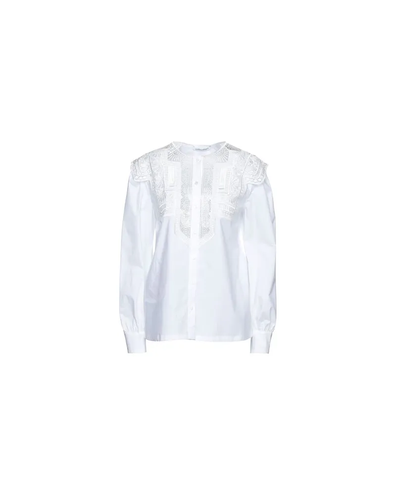 Alberta Ferretti TOPS - Hemdenauf YOOX.COM Weiß