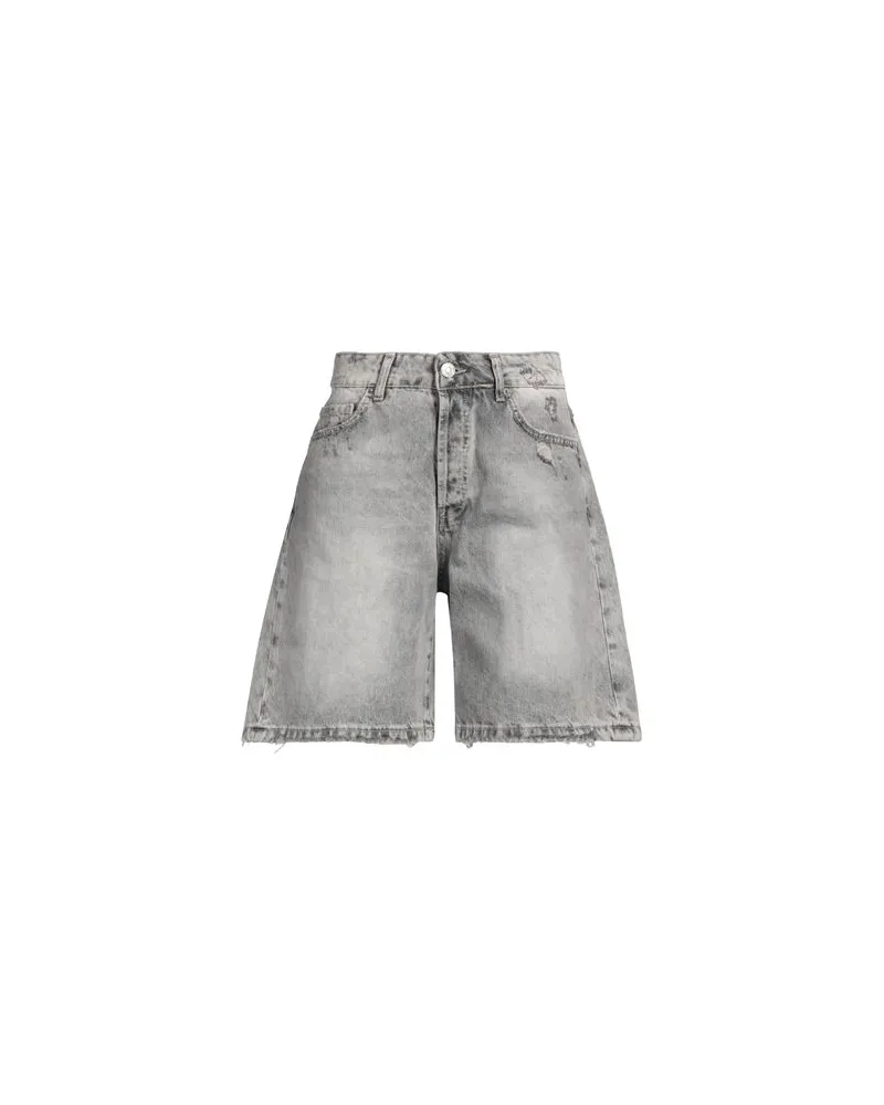 VICOLO HOSEN & RÖCKE - Jeansshortsauf YOOX.COM Hellgrau