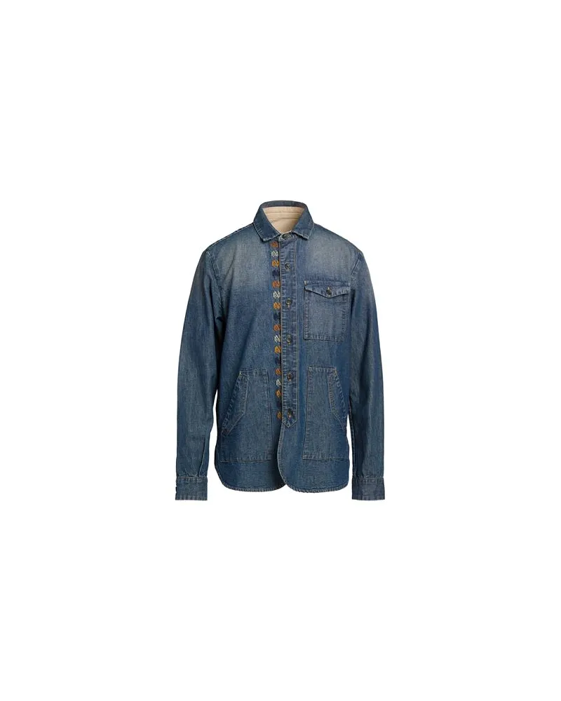 nine:inthe:morning JACKEN & MÄNTEL - Jeansjacken/Mäntelauf YOOX.COM Blau