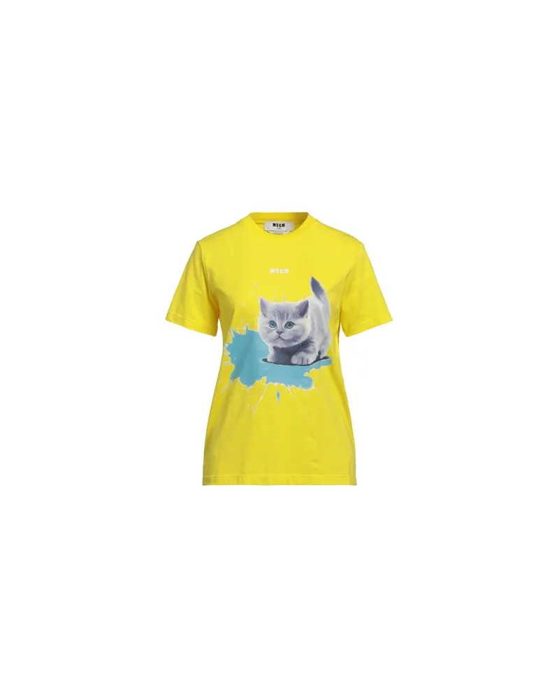 MSGM TOPS - T-shirtsauf YOOX.COM Gelb