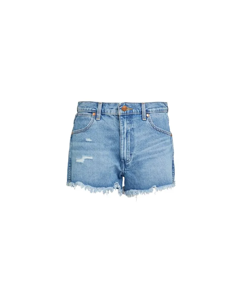 Wrangler HOSEN & RÖCKE - Jeansshortsauf YOOX.COM Blau