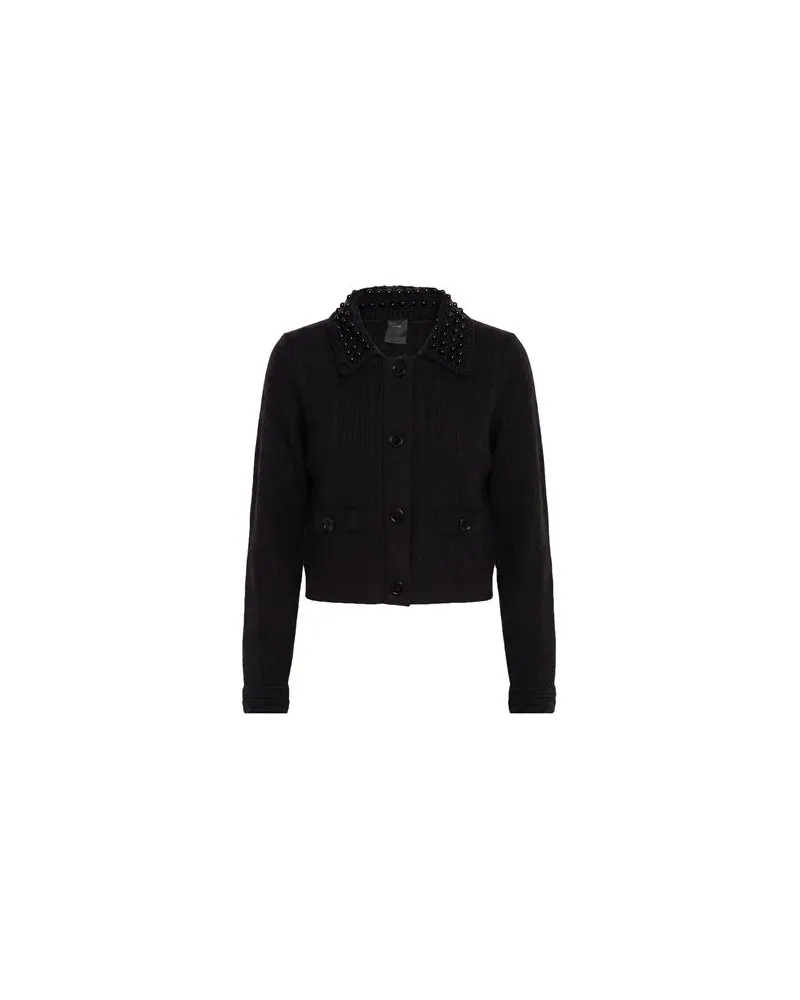 Pinko STRICKWAREN - Strickjackenauf YOOX.COM Schwarz