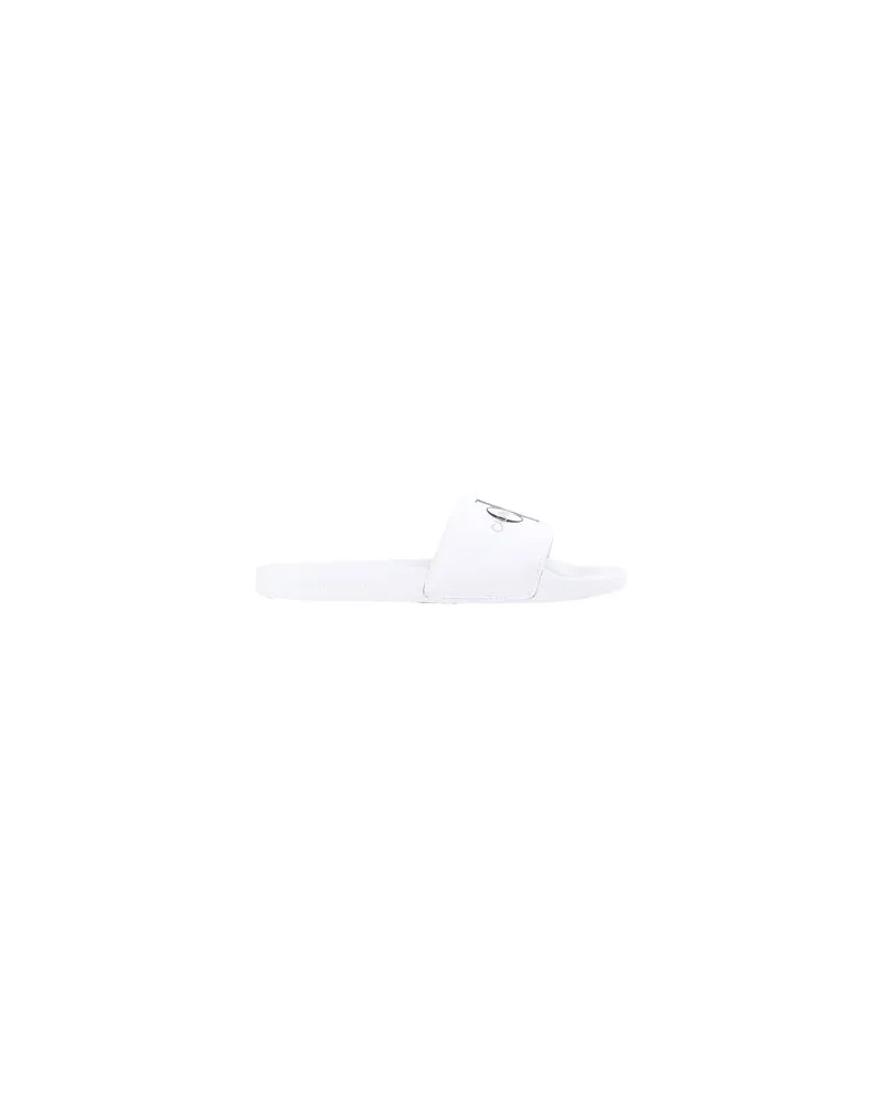 Calvin Klein MONOGRAM SLIDES  - SCHUHE - Sandalenauf YOOX.COM Weiß