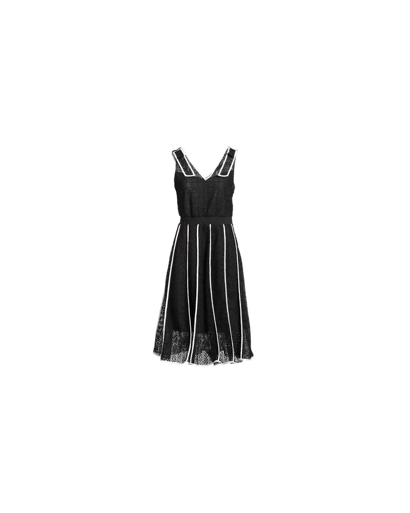 Karl Lagerfeld KL EMBROIDERED LACE DRESS  - KLEIDER - Midi-Kleiderauf YOOX.COM Schwarz