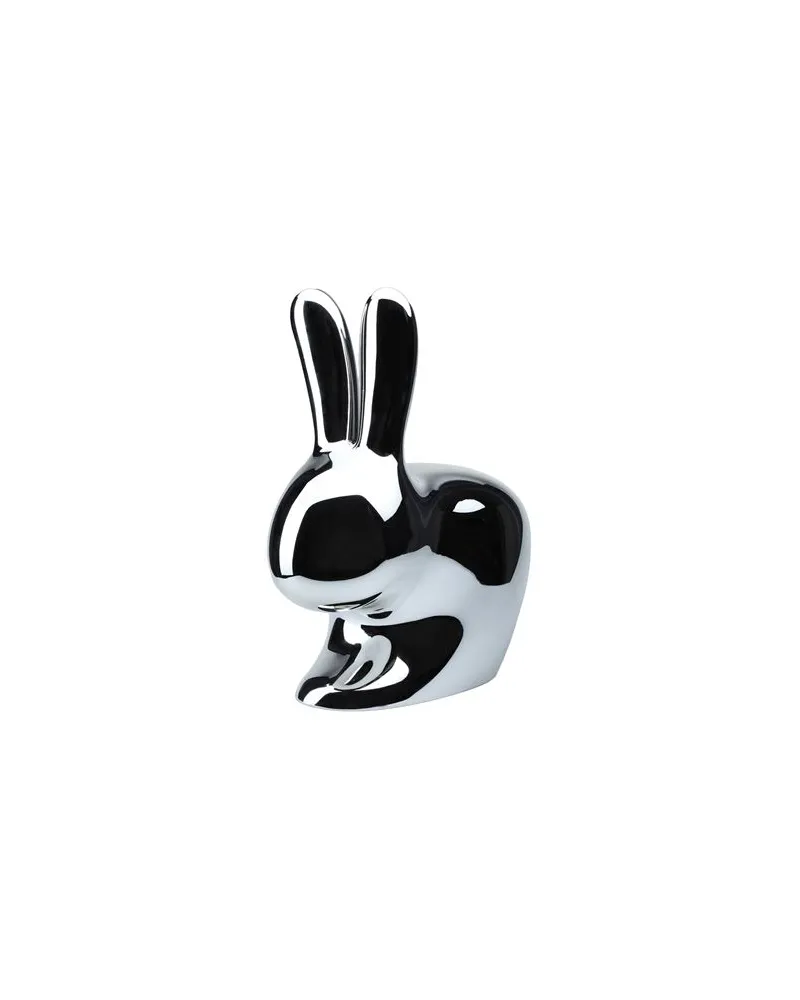 Qeeboo RABBIT CHAIR BABY SILVER  - MÖBEL - Stühle und Sitzbänkeauf YOOX.COM Silber