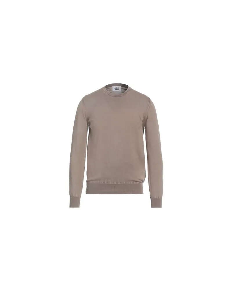 Alpha Studio STRICKWAREN - Pulloverauf YOOX.COM Khaki