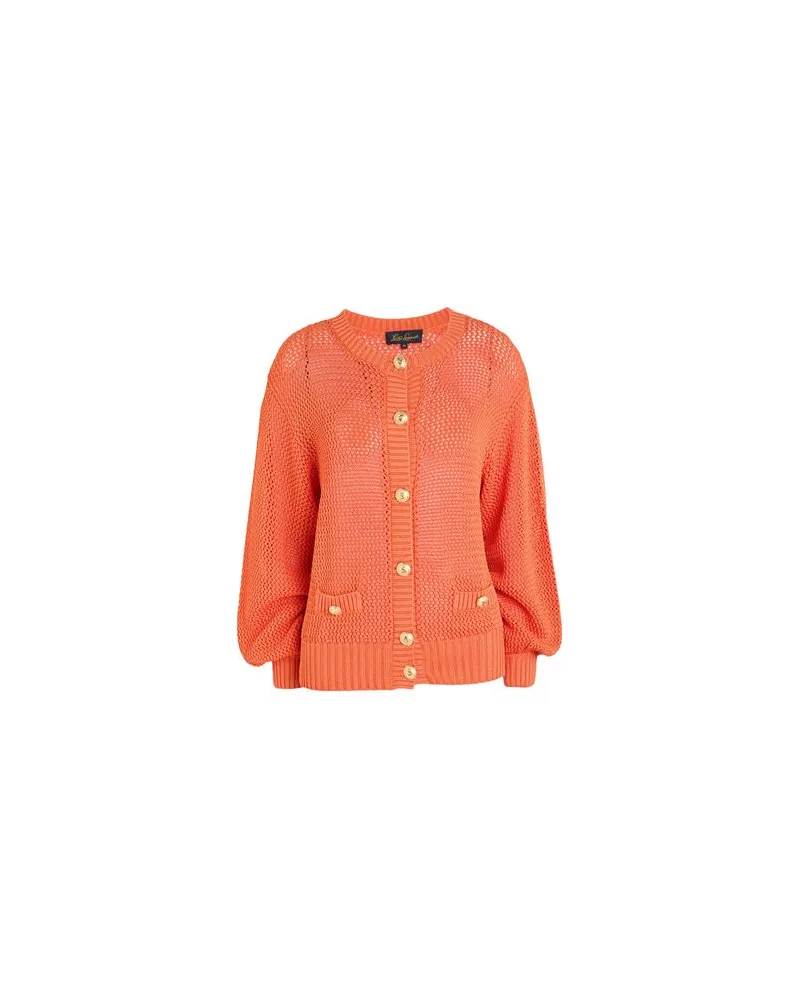 Luisa Spagnoli STRICKWAREN - Strickjackenauf YOOX.COM Orange