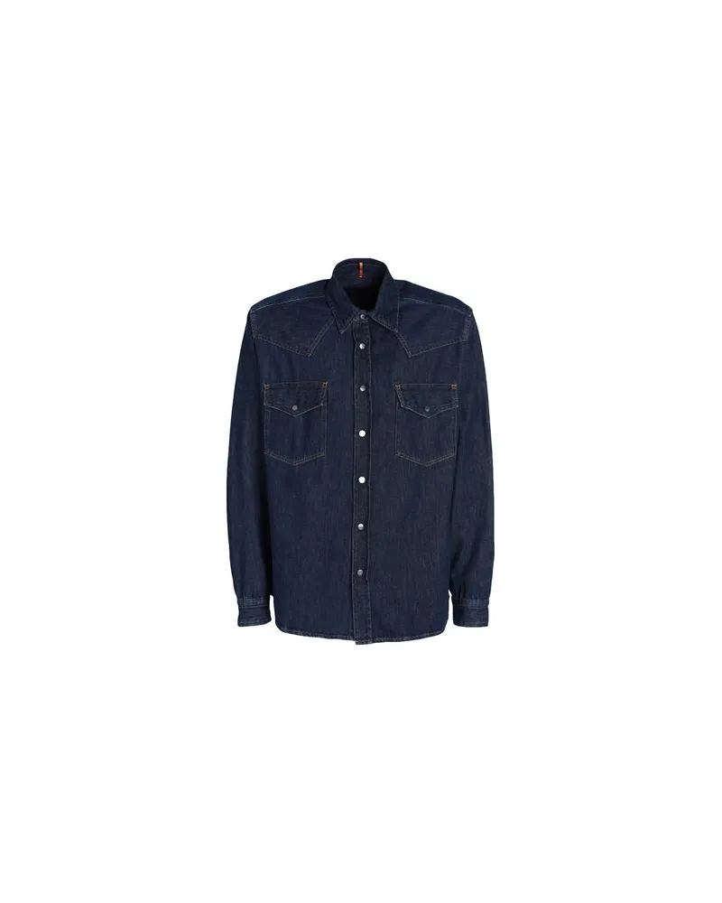 HUGO BOSS TOPS - Jeanshemdenauf YOOX.COM Blau