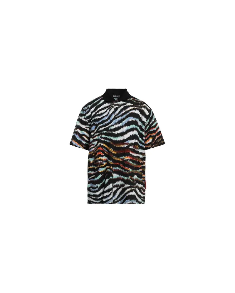 Just Cavalli TOPS - Poloshirtsauf YOOX.COM Schwarz