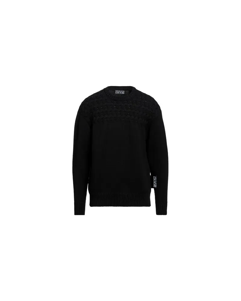 Versace Jeans STRICKWAREN - Pulloverauf YOOX.COM Schwarz